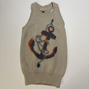 Stella Mccartney For BabyGAP Sleeveless Sweater Dress Size 5T Nautical Summer